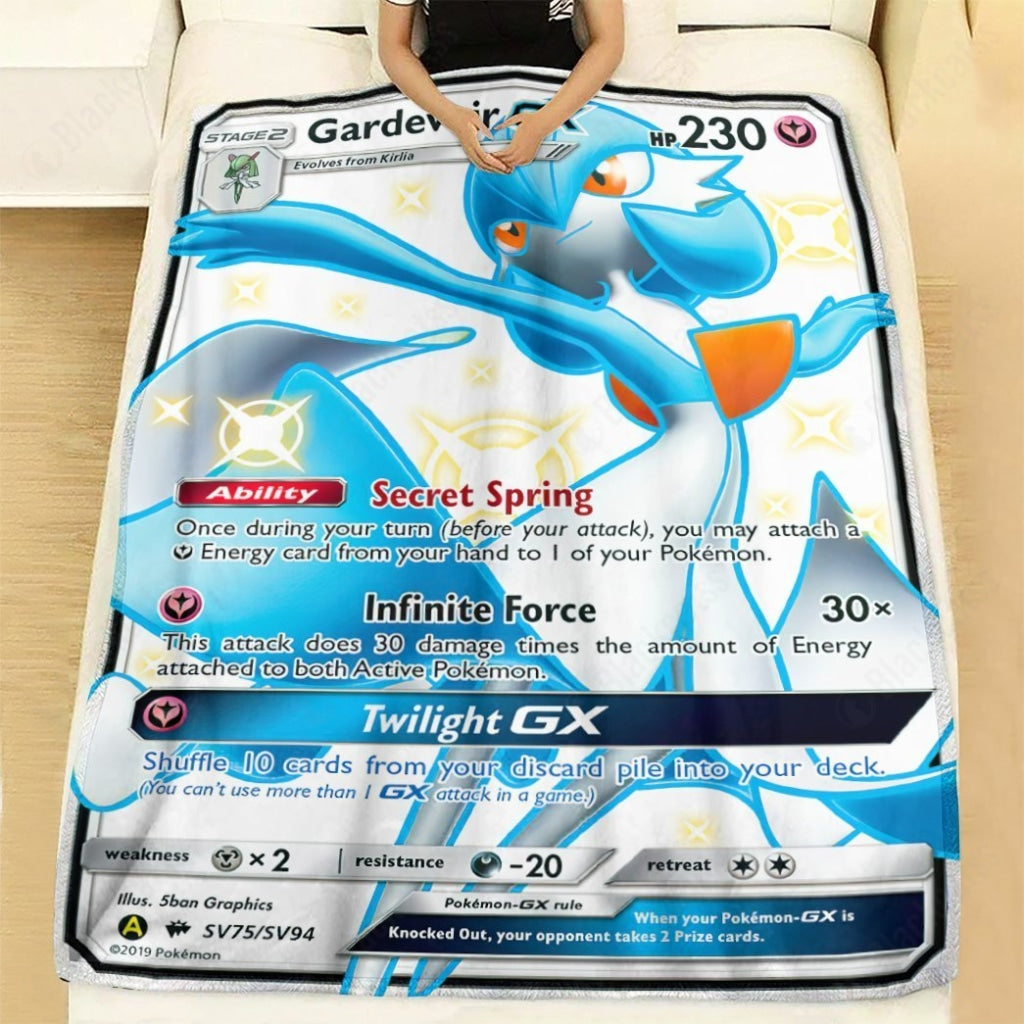 Radiant Gardevoir Card Custom Soft Blanket - The Waypro