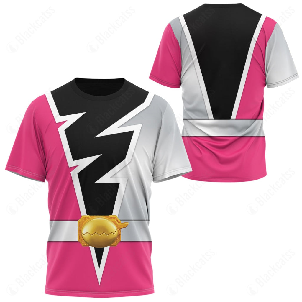 Personalized Pterodactyls Pink Power Rangers Baseball Jersey