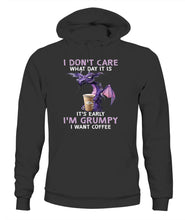 Load image into Gallery viewer, Coffee Graphic Apparel I Am Grumpy Unisex Hoodies / Black S Bt137204
