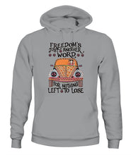 Load image into Gallery viewer, Hippie Graphic Apparel Freedom Unisex Hoodies / Sport Grey S Bt127205
