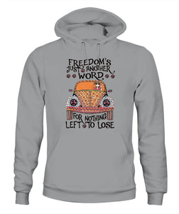 Hippie Graphic Apparel Freedom Unisex Hoodies / Sport Grey S Bt127205