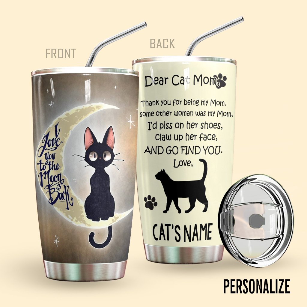 Cat Personalized Tumbler Dear Mom 20Oz Bt77208