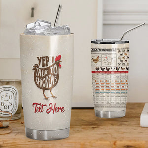 Chicken Personalized Tumbler Knowledge Bt772010