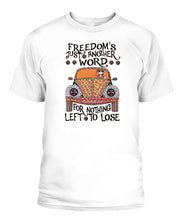 Load image into Gallery viewer, Hippie Graphic Apparel Freedom Popular Tee - Unisex / White S Bt127205
