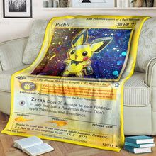 Load image into Gallery viewer, Anime Pkm Pichu Custom Soft Blanket / S/(43X55)
