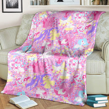 Load image into Gallery viewer, Anime Pkm Fairy Poke Seamless Pattern Custom Soft Blanket / S/(43X55)
