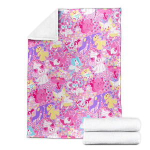 Anime Pkm Fairy Seamless Pattern Custom Soft Blanket Bo07032235