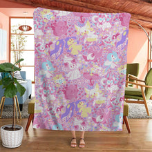 Load image into Gallery viewer, Anime Pkm Fairy Poke Seamless Pattern Custom Soft Blanket
