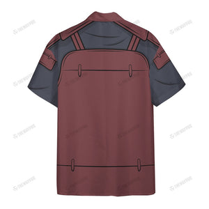 Anime Naruto Shippuden Hashirama Senju Custom Button Shirt