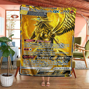 Anime YGO The Winged Dragon Of Ra Custom Soft Blanket