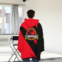 Load image into Gallery viewer, Power Ranger Mighty Morphin Tyrannosaurus Custom Name Blanket Hoodie
