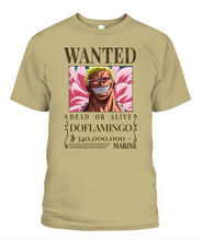 Load image into Gallery viewer, Doflamingo Wanted Custom Graphic Apparel
