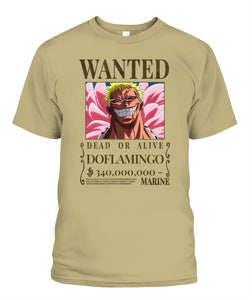 Doflamingo Wanted Custom Graphic Apparel