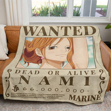 Load image into Gallery viewer, Nami Wanted Custom Soft Blanket
