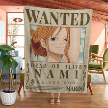 Load image into Gallery viewer, Nami Wanted Custom Soft Blanket
