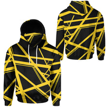 Load image into Gallery viewer, Yellow Frankenstrat Strings Custom Snood Hoodie
