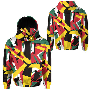 Rasta Frankenstrat Strings Custom Snood Hoodie