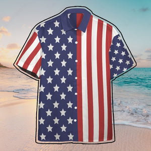 America Hawaii Button Shirt