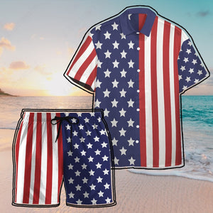 America Hawaii Button Shirt