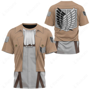 Anime Attack On Titan Eren Yeager Custom T-Shirt