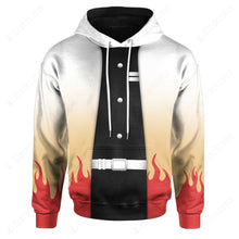 Load image into Gallery viewer, Anime Demon Slayer Kimetsu no Yaiba Flame Hashira Kyojuro Rengoku Custom Hoodie
