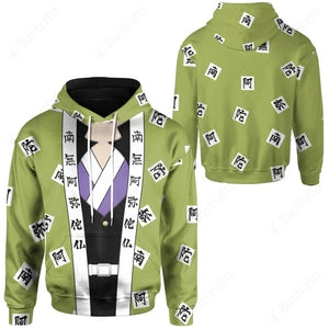 Anime Demon Slayer Kimetsu no Yaiba Stone Hashira Gyoumei Himejima Custom Hoodie