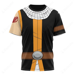 Anime Fairy Tail Cosplay Etherious Natsu Dragneel Custom T-Shirt