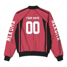 Load image into Gallery viewer, Anime Fukurodani Academy Personalized Team Nekoma Bomber Jacket
