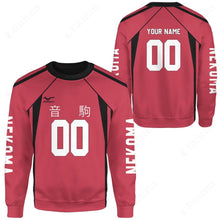 Load image into Gallery viewer, Anime Fukurodani Academy Personalized Team Nekoma Sweatshirt
