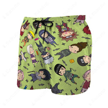 Load image into Gallery viewer, Anime Naruto Chibi Characters Beach Shorts
