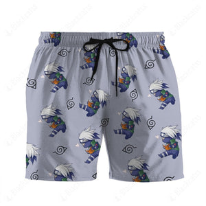 Anime Naruto Kakashi Beach Shorts