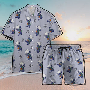 Anime Naruto Kakashi Beach Shorts