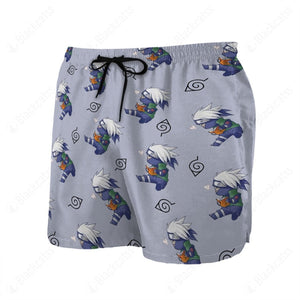 Anime Naruto Kakashi Beach Shorts