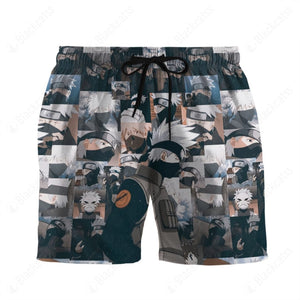 Anime Naruto Kakashi Beach Shorts