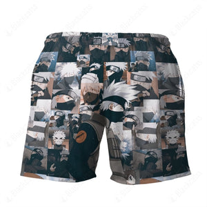 Anime Naruto Kakashi Beach Shorts