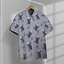 Load image into Gallery viewer, Anime Naruto Kakashi Hawaii Button Shirt
