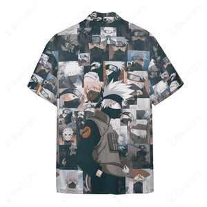 Anime Naruto Kakashi Hawaii Button Shirt