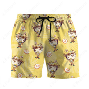 Anime Naruto Ramen Hawaii Beach Shorts