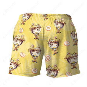 Anime Naruto Ramen Hawaii Beach Shorts