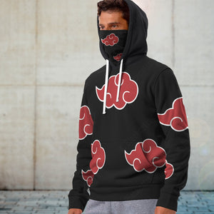 Anime Naruto Shippuden Akatsuki Custom Snood Hoodie