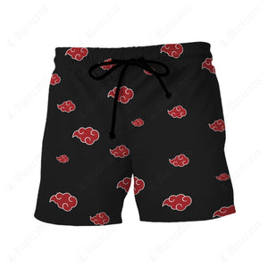 Anime Naruto Shippuden Akatsuki Group Custom Beach Shorts