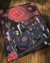 Load image into Gallery viewer, Anime Naruto Shippuden Akatsuki Group Pattern Custom Quilt
