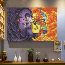 Load image into Gallery viewer, Anime Naruto Shippuden Naruto And Sasuke Six Paths Custom Canvas With Frame
