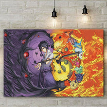 Load image into Gallery viewer, Anime Naruto Shippuden Naruto And Sasuke Six Paths Custom Canvas With Frame
