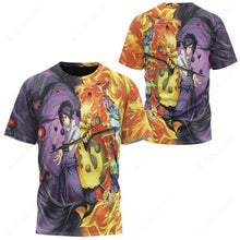 Load image into Gallery viewer, Anime Naruto Shippuden Naruto and Sasuke Six Paths Custom T-Shirt
