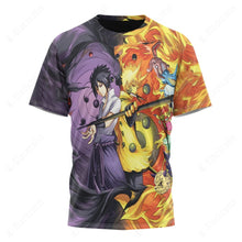 Load image into Gallery viewer, Anime Naruto Shippuden Naruto and Sasuke Six Paths Custom T-Shirt
