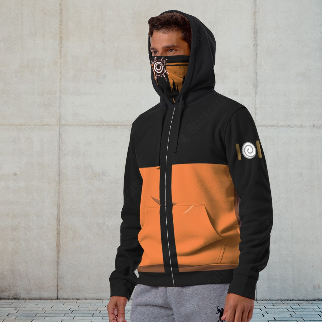 Anime Naruto Shippuden Naruto Custom Snood Hoodie