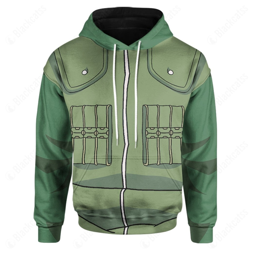 Anime Naruto Shippuden Jounin Mighty Guy Custom Hoodie