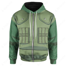 Load image into Gallery viewer, Anime Naruto Shippuden Jounin Mighty Guy Custom Hoodie
