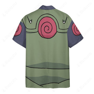 Anime Naruto Shippuden Kakashi Hatake Custom Button Shirt